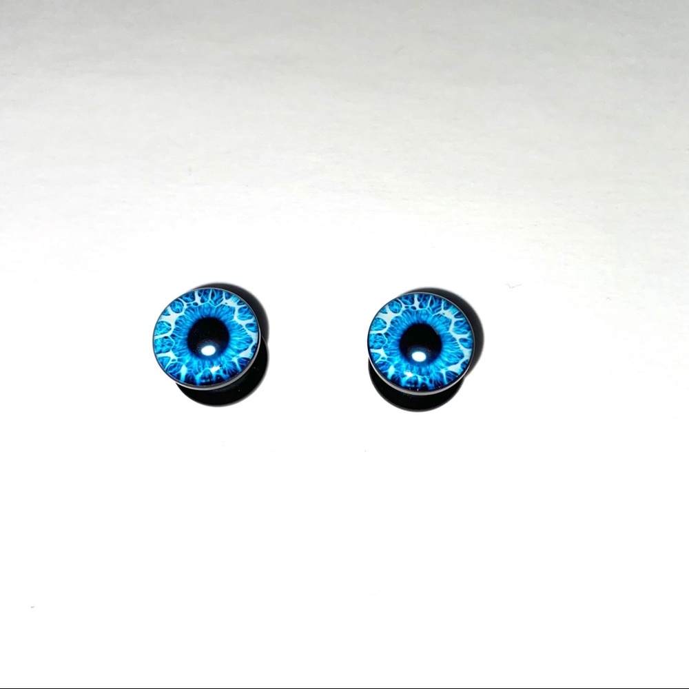 Eye Ball Ear Gauge Plugs, 00g (10mm)